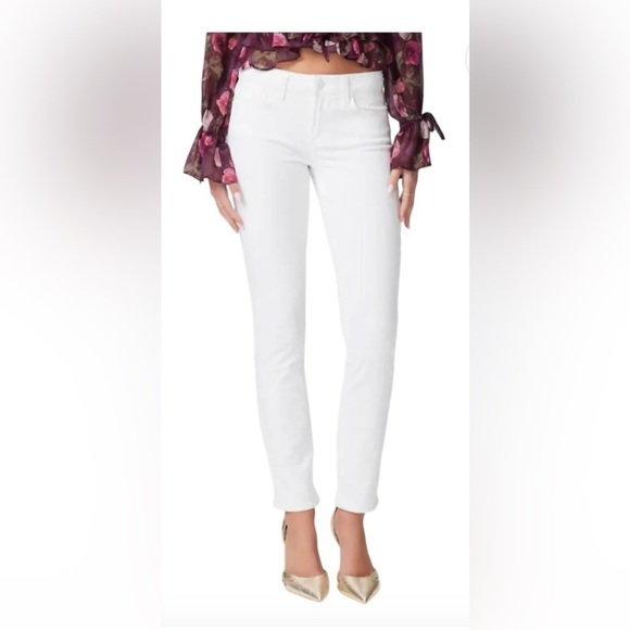 PAIGE WHITE Jeans size 29 Skyline Ankle Peg Optic White - Picture 1 of 10
